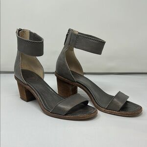 Frye Gray Leather Women's Sandals